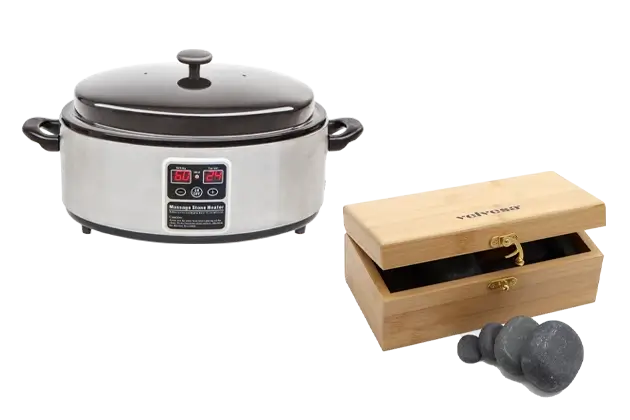 Közepes készlet forró köves masszázshoz - W 