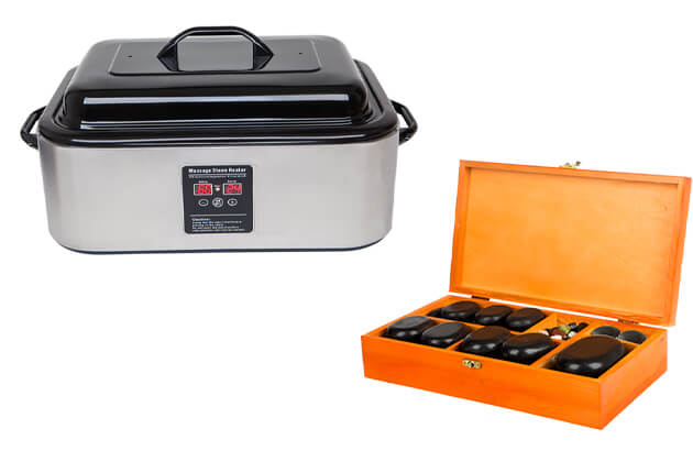 Nagy készlet forró köves masszázshoz - W