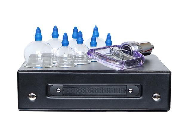 Üvegből készült vákuum masszázs köpölyök pumpával 8db