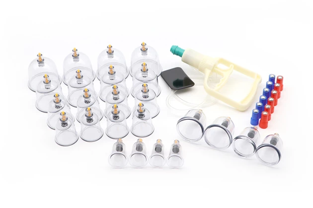 Vákuum masszázs köpölyök - készlet 24db