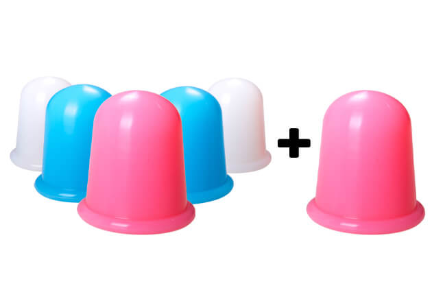 XL szilikon masszázsköpöly készlet L 