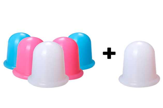 XL szilikon masszázsköpölyöző készlet M 