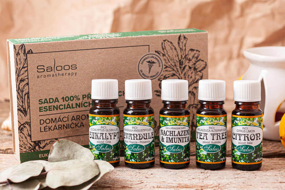 Természetes illóolajok otthoni aroma elsősegély csomagban Természetes illóolajok otthoni aroma elsősegély csomagban